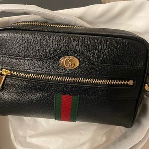 Gucci Ophidia Mini Leather Cross Body Bag